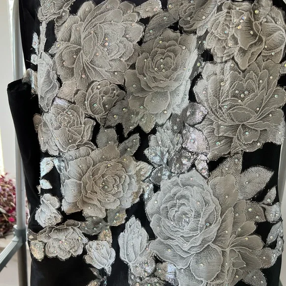 Black Jovani one shoulder MOB Gown - Picture 3 of 5